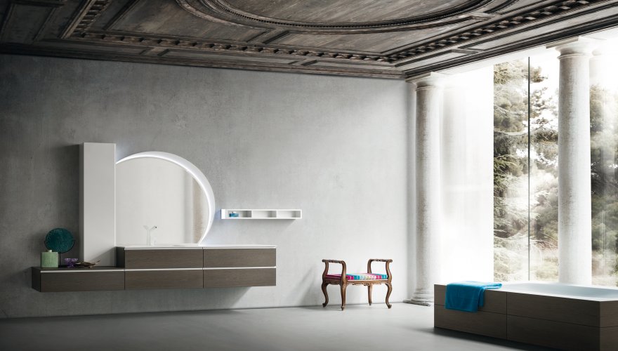 bagno design vero legno